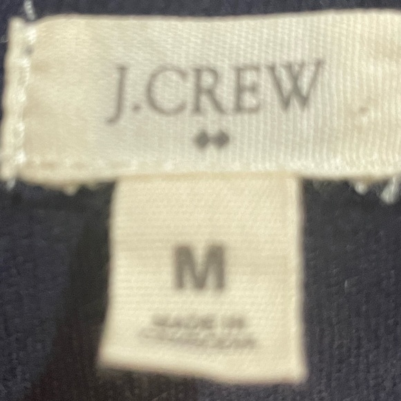 J Crew Navy Orange Stripes Cardigan size Medium - Picture 4 of 7